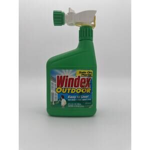 Windex Outdoor Concentrated Glass Cleaner 32oz Safe on Plants NOS 1998